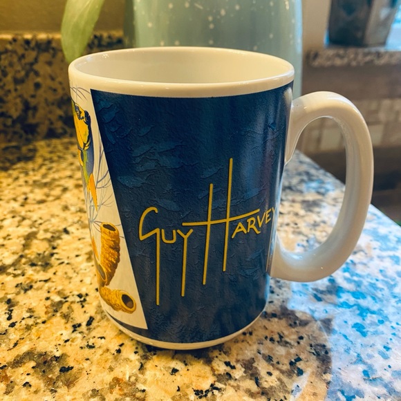 Guy Harvey Artist Marine Nautical Tropical Fish Conservation Large Coffee Mug - Picture 1 of 5